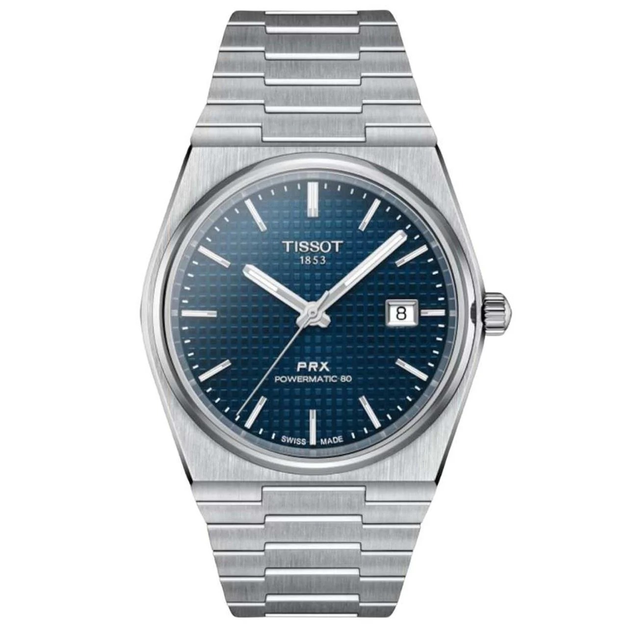 Tissot Tissot PRX Blue Dial Powermatic Steel Bracelet Men's Watch T1374071104100
