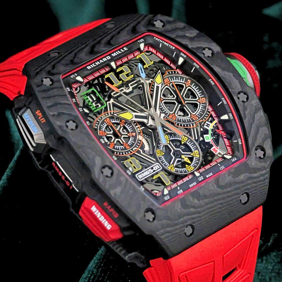 Richard Mille Richard Mille MINT COMPLETE SET RM 65-01 Automatic Winding...
