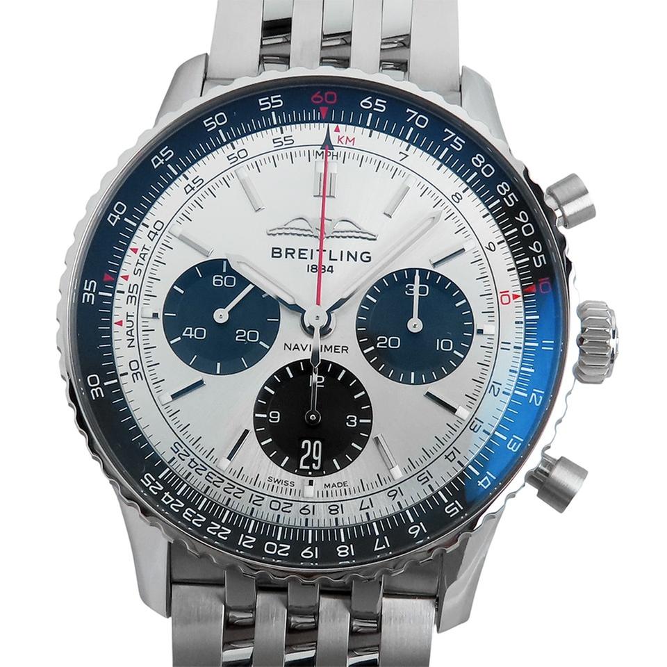 Breitling Breitling Navi timer AB0138241G1A1 Silver B01 Chronograph 43 mens 101826923