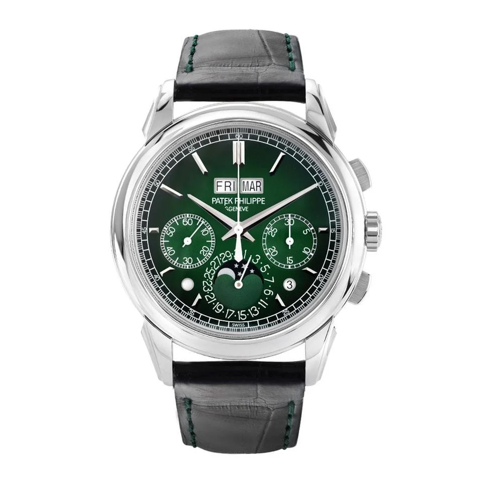 Patek Philippe Patek Philippe Perpetual Calendar 5270P-014, Perpetual Calendar, Platinum, Green Dial, 41 mm