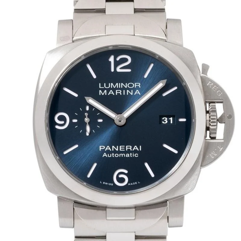 Panerai Panerai Luminor Marina 'Specchio Blue' Ref PAM01316 von 2021. Box und Papiere.