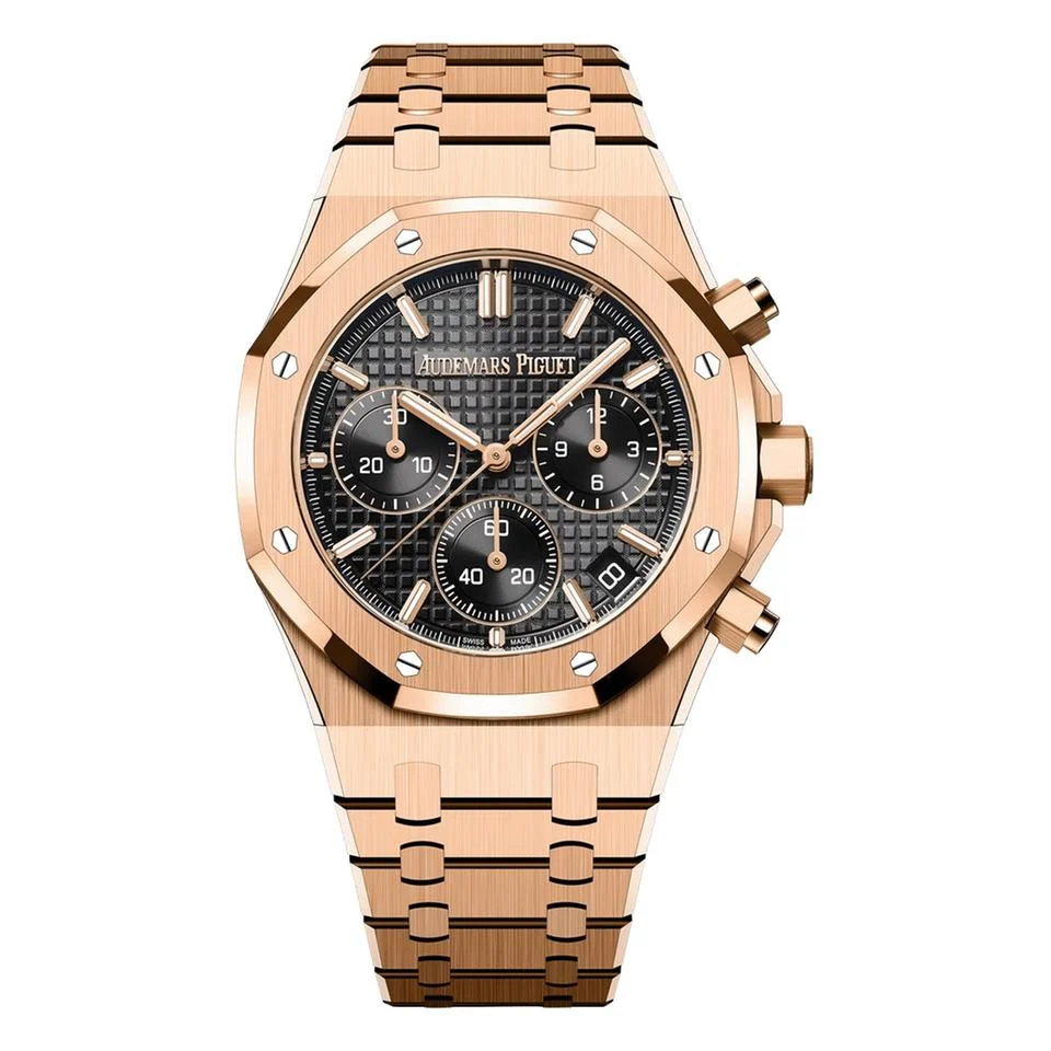 Audemars Piguet Audemars Piguet Royal Oak 26240OR.OO.1320OR.02 "50th Anniversary" 41mm Black Chronograph Dial Pink Gold Watch