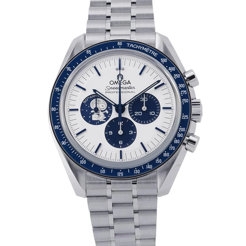 Omega Omega Speedmaster 50th Anniversary Silver Snoopy Award 42mm Stainless Steel Silver dial