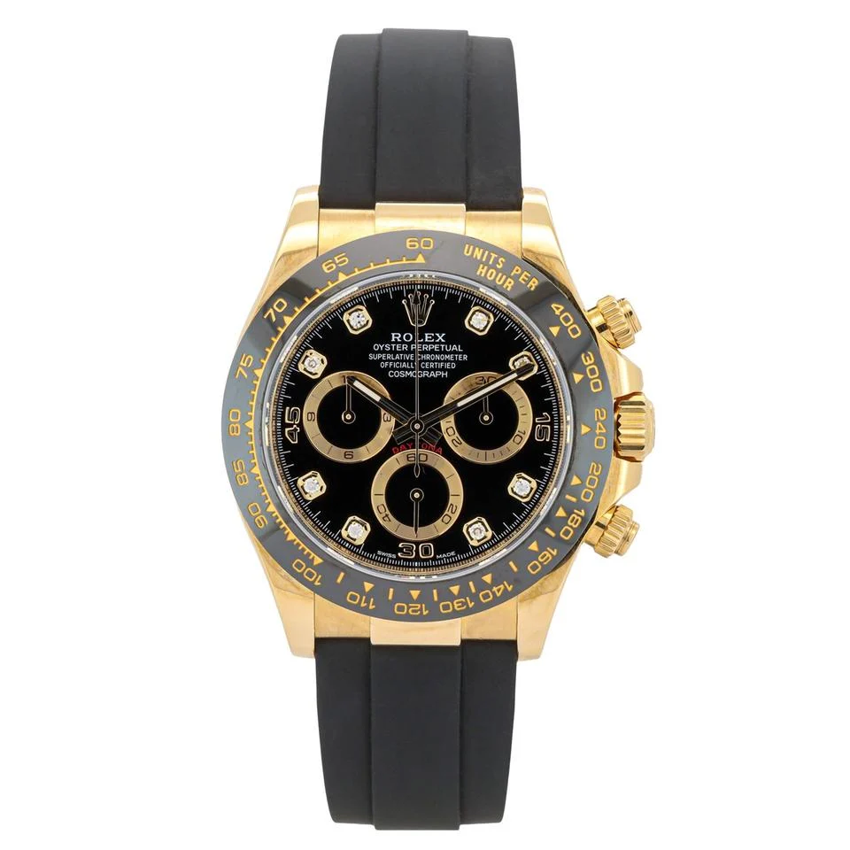 Rolex Rolex Daytona 40 116518LN Oysterflex (F) Black/Diamond - Dial 2022